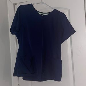 Healing hands green label navy scrub set size large petite